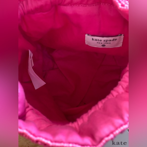 Kate Spade Small Pink and Red Beaded Bucket Bag - NWT - Picture 6 of 6